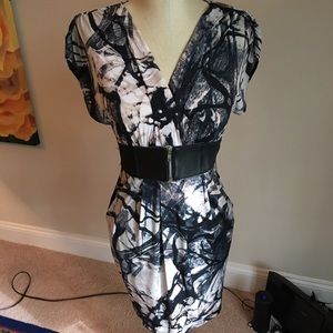 Winsor artistic print dress